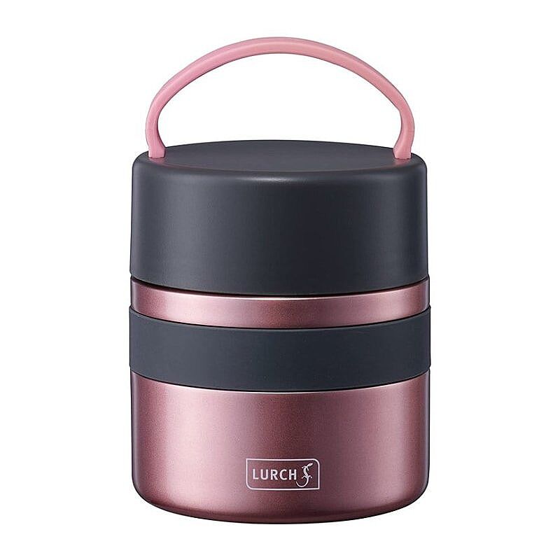 Lurch Iso-Pot Paslanmaz Çelik Çift Cidarlı Yemek Termosu, 500 ml, Metalik Pembe - Lurch