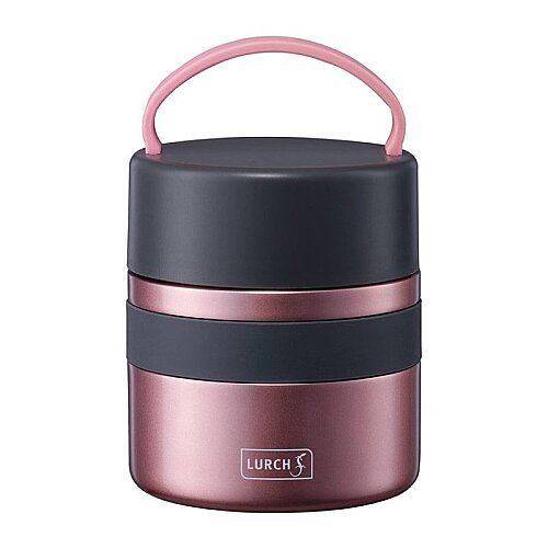 Lurch Iso-Pot Paslanmaz Çelik Çift Cidarlı Yemek Termosu, 500 ml, Metalik Pembe 