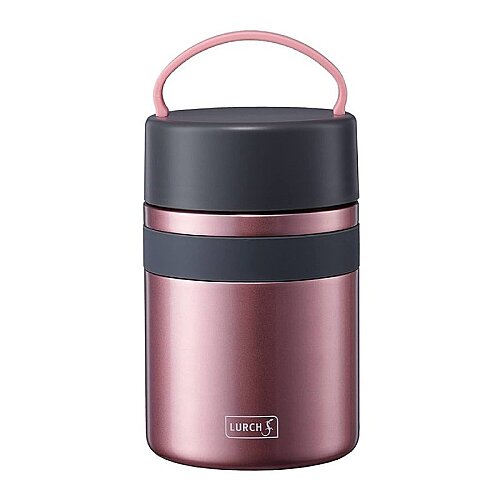 Lurch Iso-Pot Paslanmaz Çelik Çift Cidarlı Yemek Termosu, 800 ml, Metalik Pembe - Lurch