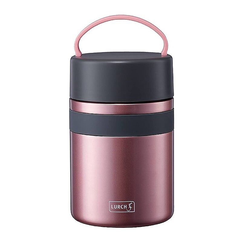 Lurch Iso-Pot Paslanmaz Çelik Çift Cidarlı Yemek Termosu, 800 ml, Metalik Pembe - Lurch