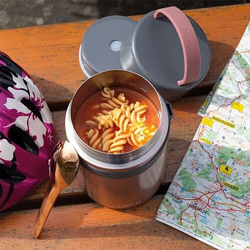 Lurch Iso-Pot Paslanmaz Çelik Çift Cidarlı Yemek Termosu, 800 ml, Metalik Pembe - 3