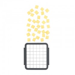 مفرمة كوبوس المكعبات Lurch كوبوس كوبوس - 8