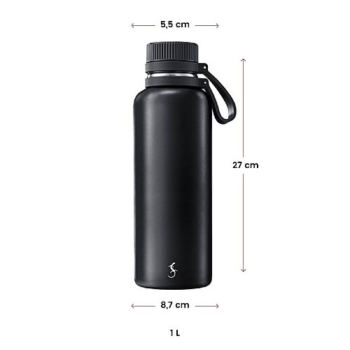 Lurch Outdoor Termos, 1 L, Mat Siyah - 9