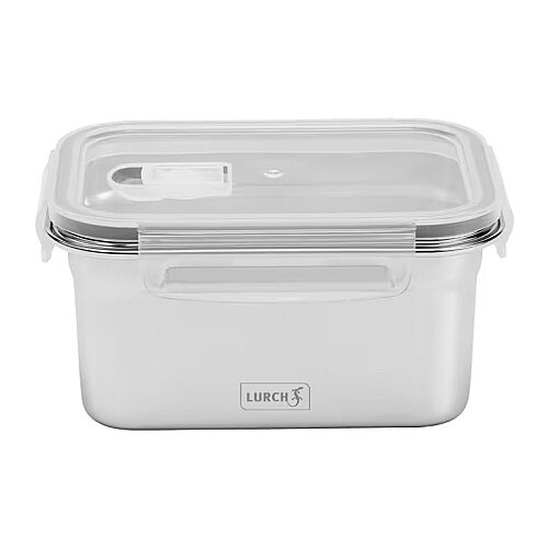 Lurch Safety Paslanmaz Çelik Fırınlanabilir Sızdırmaz Vakumlu Saklama Kabı, 1000 ml - 1