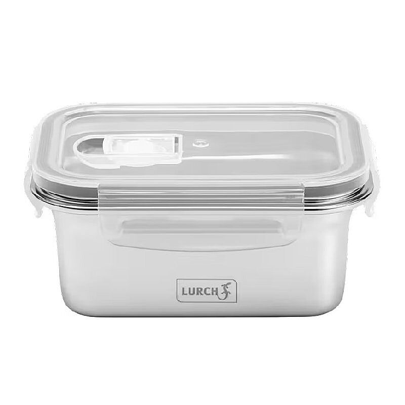 Lurch Safety Paslanmaz Çelik Fırınlanabilir Sızdırmaz Vakumlu Saklama Kabı, 800 ml - Lurch