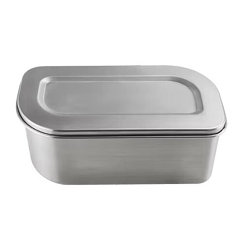 Lurch Salad Box Paslanmaz Çelik Fırınlanabilir Silikon Kayışlı Beslenme/Salata Kabı, 1200 ml - 1