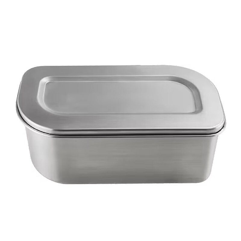 Lurch Salad Box Paslanmaz Çelik Fırınlanabilir Silikon Kayışlı Beslenme/Salata Kabı, 1200 ml - Lurch