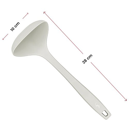 Lurch Silikon Çorba Kepçesi, 28 cm, Gri - 5