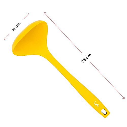 Lurch Silikon Çorba Kepçesi, 28 cm, Sarı - 5