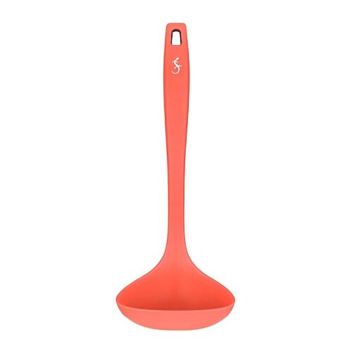 Lurch Silikon Çorba Kepçesi, 28 cm, Somon 