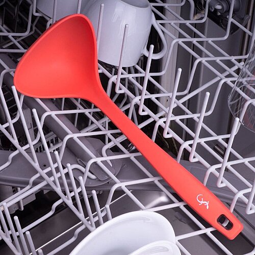 Lurch Silikon Çorba Kepçesi, 28 cm, Somon - 3