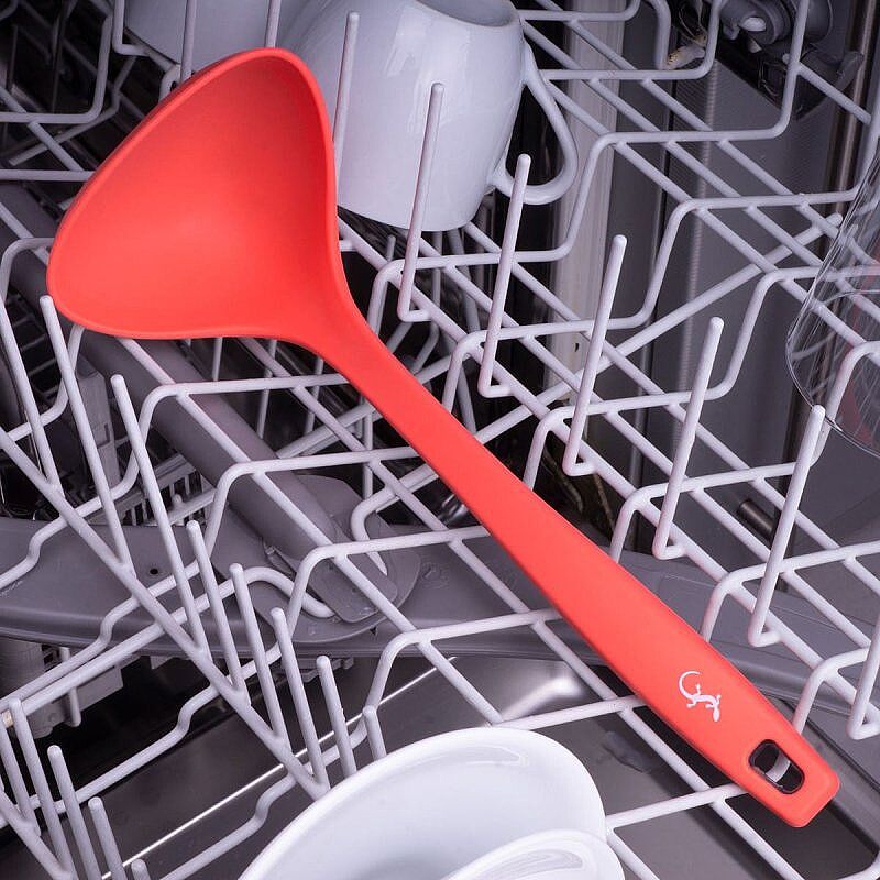 Lurch Silikon Çorba Kepçesi, 28 cm, Somon - Lurch