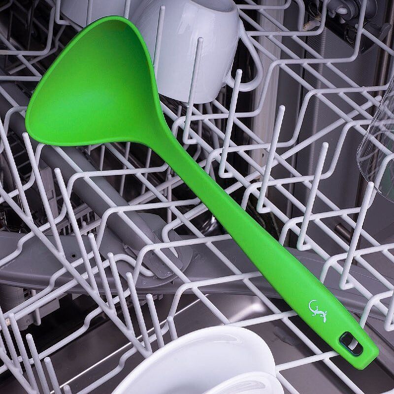 Lurch Silikon Çorba Kepçesi, 28 cm, Yeşil - Lurch