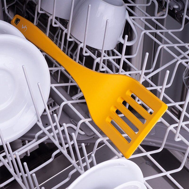 Lurch Silikon Delikli Spatula, 32.5 cm, Sarı - Lurch