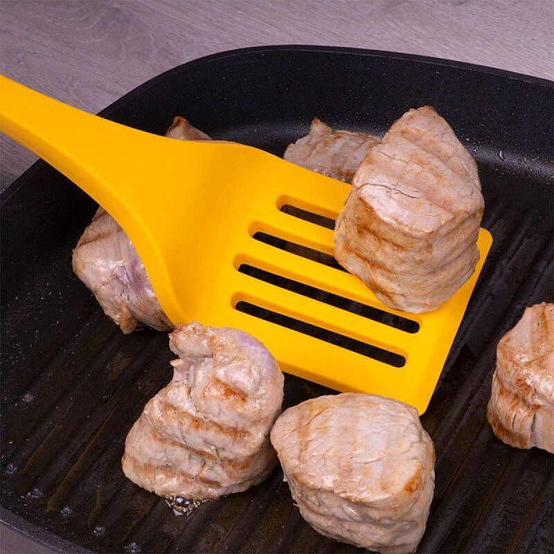 Lurch Silikon Delikli Spatula, 32.5 cm, Sarı - Lurch