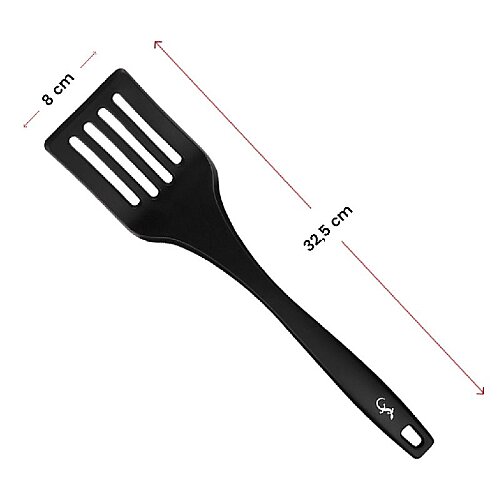 Lurch Silikon Delikli Spatula, 32.5 cm, Siyah - 5