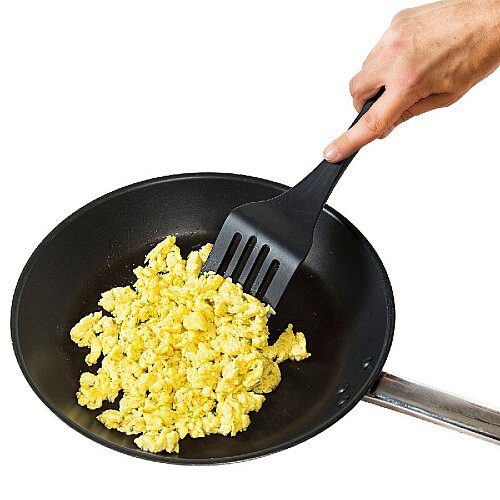 Lurch Silikon Delikli Spatula, 32.5 cm, Siyah - 6