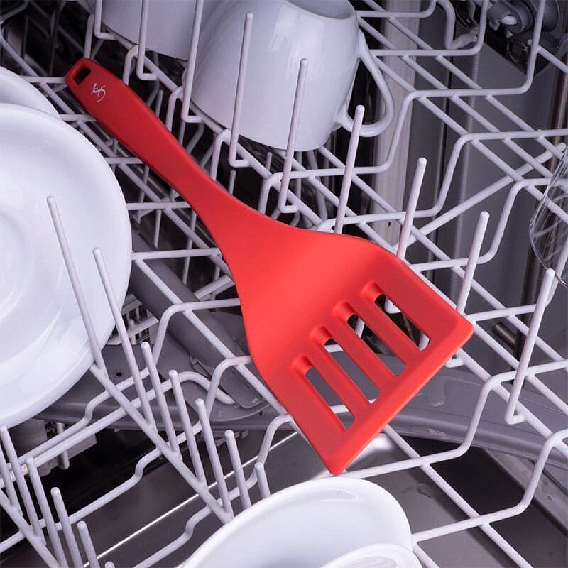 Lurch Silikon Delikli Spatula, 32.5 cm, Somon - Lurch