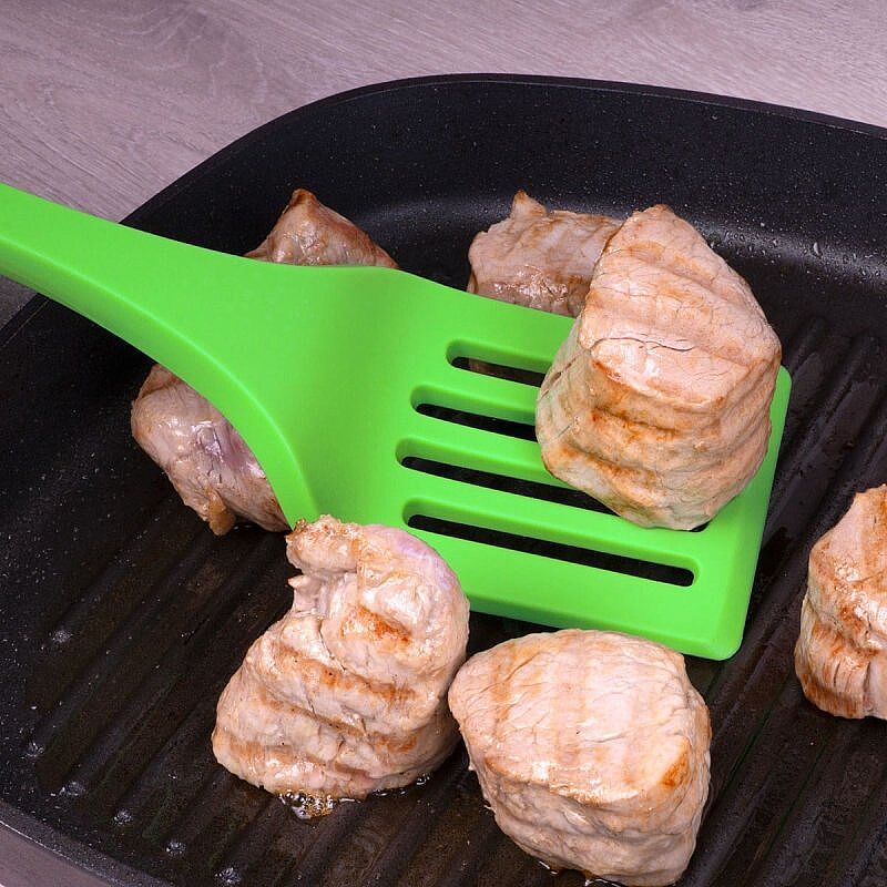 Lurch Silikon Delikli Spatula, 32.5 cm, Yeşil - Lurch