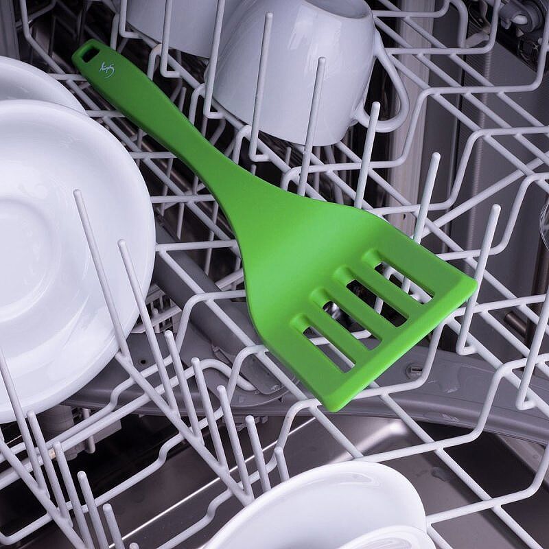 Lurch Silikon Delikli Spatula, 32.5 cm, Yeşil - Lurch