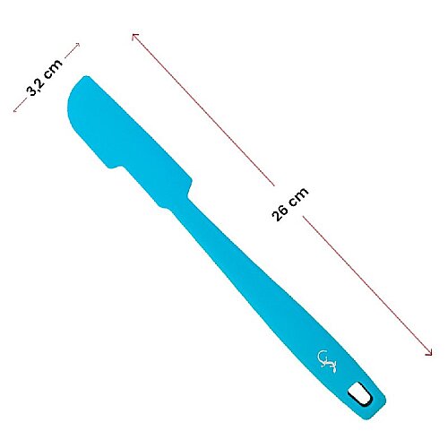 Lurch Silikon Mini Hamur Kazıyıcı, 26 cm, Mavi - 5
