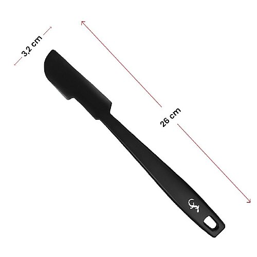 Lurch Silikon Mini Hamur Kazıyıcı, 26 cm, Siyah - 5