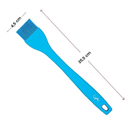 Lurch Silikon Pasta Fırçası, 25.5 cm, Mavi - 5