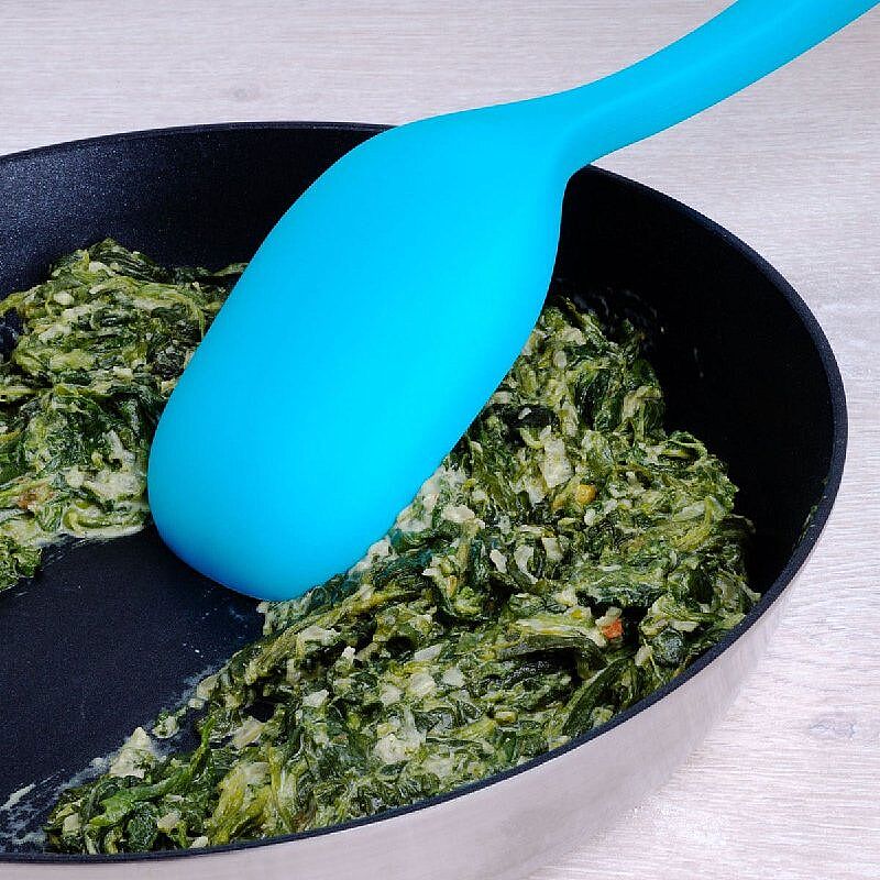 Lurch Silikon Servis Kaşığı, 33.5 cm, Mavi - Lurch