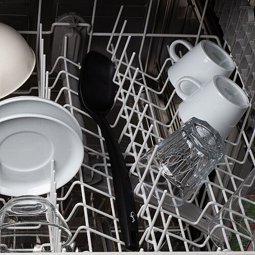 Lurch Silikon Servis Kaşığı, 33.5 cm, Siyah - 5