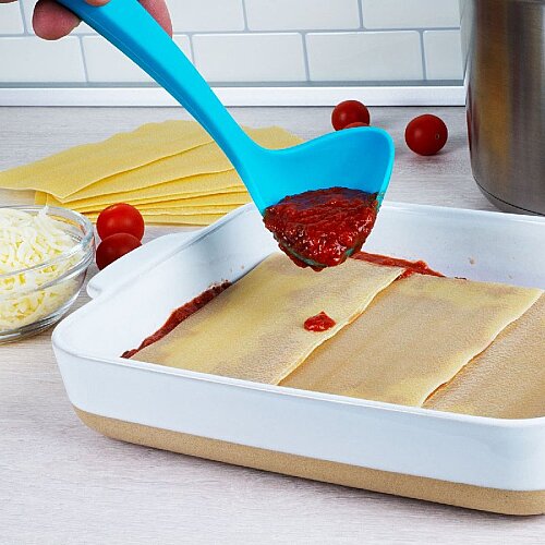 Lurch Silikon Sos Kepçesi, 28 cm, Mavi - 4