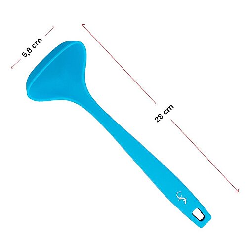 Lurch Silikon Sos Kepçesi, 28 cm, Mavi - 7