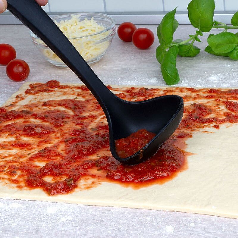 Lurch Silikon Sos Kepçesi, 28 cm, Siyah - Lurch