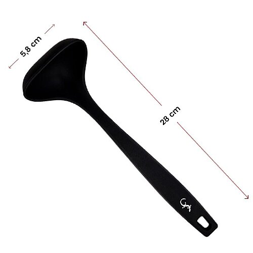 Lurch Silikon Sos Kepçesi, 28 cm, Siyah - 6