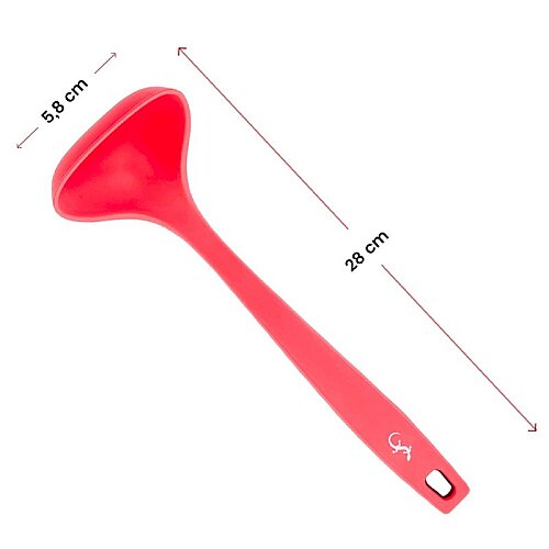 Lurch Silikon Sos Kepçesi, 28 cm, Somon - 8