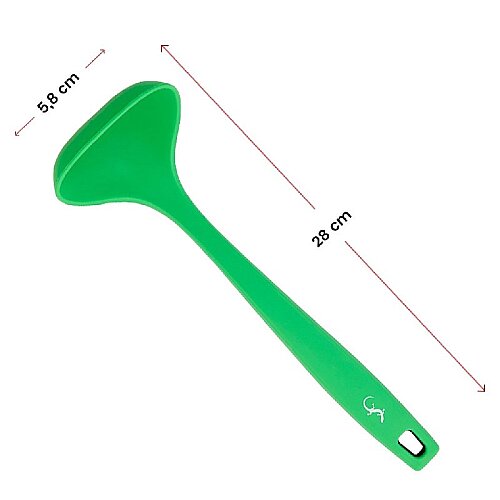 Lurch Silikon Sos Kepçesi, 28 cm, Yeşil - 8
