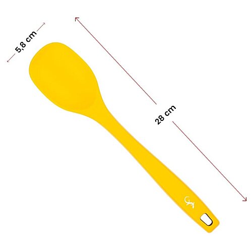 Lurch Silikon Yemek Kaşığı, 28 cm, Sarı - 5