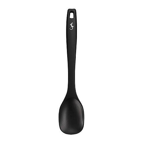 Lurch Silikon Yemek Kaşığı, 28 cm, Siyah 