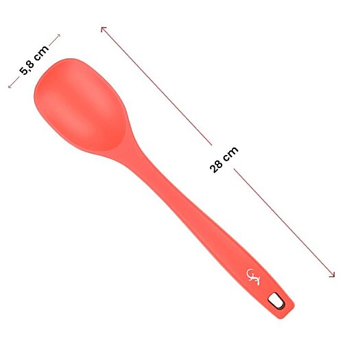 Lurch Silikon Yemek Kaşığı, 28 cm, Somon - 4