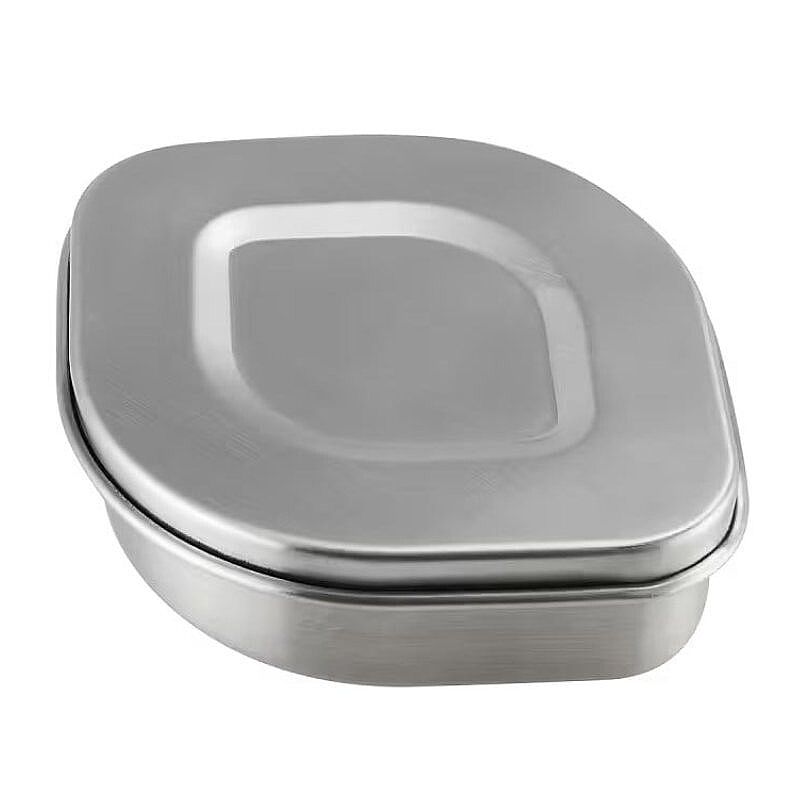 Lurch Snack Box Paslanmaz Çelik Fırınlanabilir Beslenme/Atıştırmalık Kabı, 350 ml - Lurch