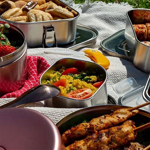 Lurch Snack Box Paslanmaz Çelik Fırınlanabilir Beslenme/Atıştırmalık Kabı, 350 ml - 4