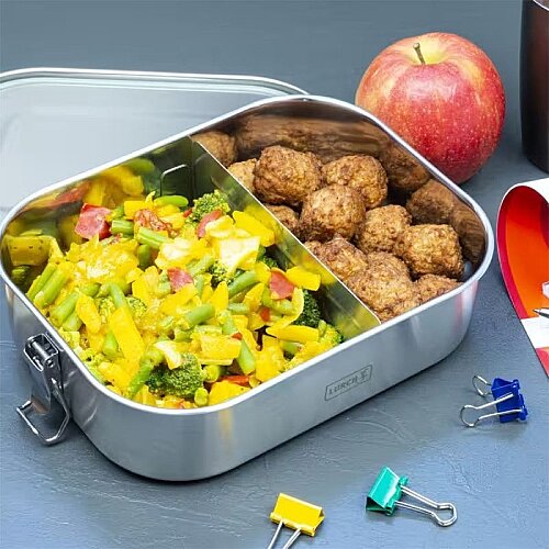 Lurch Snap Paslanmaz Çelik Fırınlanabilir Sızdırmaz Kapak Vakumlu Saklama Kabı, 1200 ml - 4