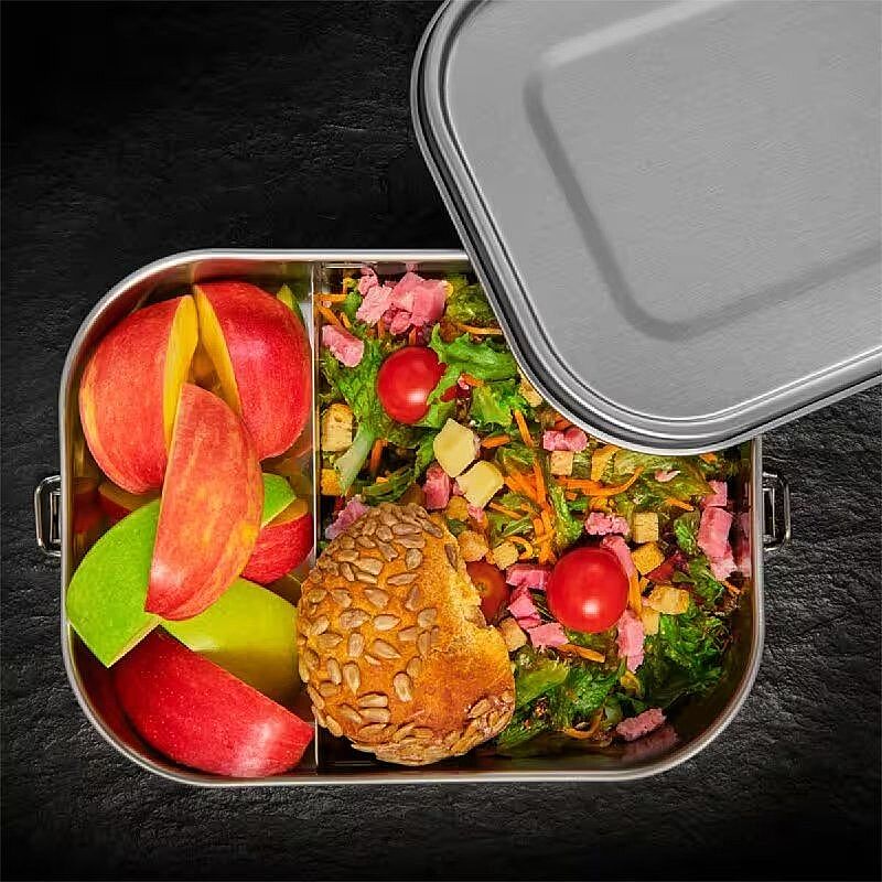 Lurch Snap Paslanmaz Çelik Fırınlanabilir Sızdırmaz Kapak Vakumlu Saklama Kabı, 1400 ml - Lurch
