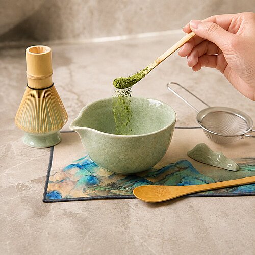 Luxegon 8 Parça Matcha Çayı Hazırlama Seti, Yeşil - 3