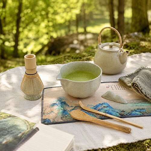 Luxegon 8 Parça Matcha Çayı Hazırlama Seti, Yeşil - 7