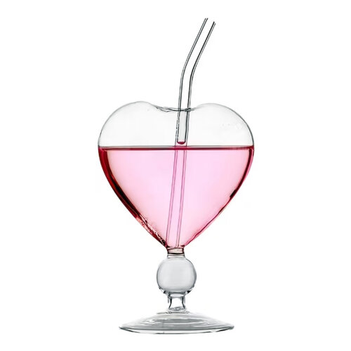 Luxegon Kalp Kokteyl Bardak, 220 ml 