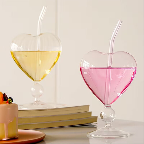 Luxegon Kalp Kokteyl Bardak, 220 ml - 3