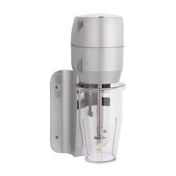 Macap F6P C10 خلاط حانة مُثبَّت على الحائط مع وعاء من البولي كربونات، 800 مل، رمادي - Macap