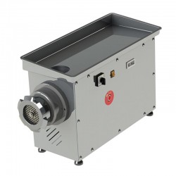 Mateka No:22 Et Kıyma Makinesi, Paslanmaz, Soğutuculu, 380V, Krom - Mateka