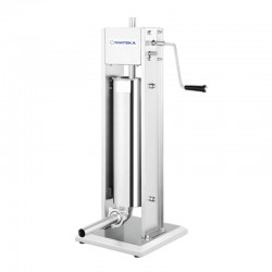 Mateka Manual Sausage Salami Sausage Meatball and Cheese Filling Machine, Vertical, 7 L - Mateka