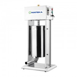 Mateka Motorised Sausage Salami Sausage Meatball and Cheese Filling Machine, Vertical, 15 L - Mateka